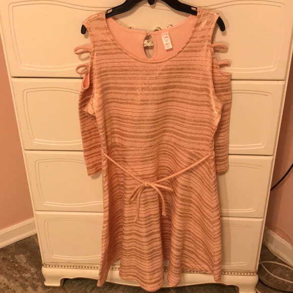 Pink and gold JUSTICE dress - Picture 1 of 2